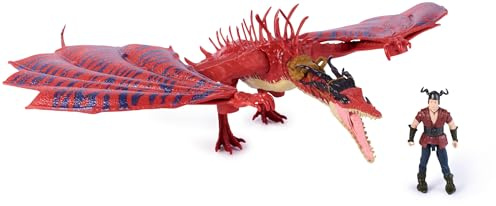 Dreamworks Dragons How to Train Your Dragon, Monstrous Nightmare and Snotlout, Viking Duo Action Figures, Kids Toys for Boys Ages 4 and up