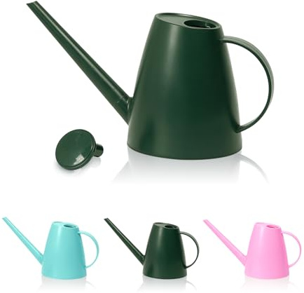 Bamworld Regadera Plantas 1,8 L, Regadera Bonsai, Regador de Plantas, Regadera Pequeña para Plantas de Interior, Regadera de Jardín, Mini Watering Can, Verde Oscuro