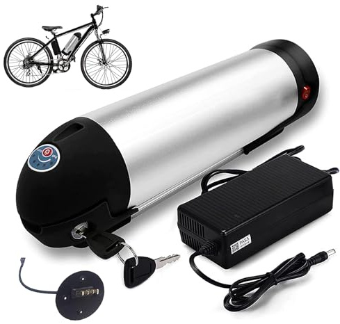 HJGHY 36v 10ah, 48V 10Ah 13Ah 15Ah Lithium-Akkus für E-Bikes, 36V 24V 10Ah 13Ah 15Ah Flaschenförmiger Akku für E-Bikes, 24V herausnehmbarer Lithium-Fahrradakku
