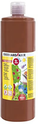 Eberhard Faber 578976 - Fingerfarbe EFA Color, rötel, 750 ml, schnelltrocknend und auswaschbar