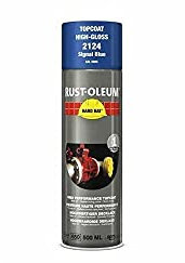 RUST-OLEUM 2124 Hard Hat Topcoat Ral-Colours, The Nr. 1 Industrial Paint Aerosol. Go Further, Work Faster, Last Longer!, Signal blue-RAL 5005