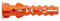 cheville nylon - 8 x 40 mm - spit nyl - avec collerette - boite de 100