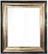 Frames By Post, Bilderrahmen, Firenza, antik, Distressed-Optik, in Schwarz und Gold, plastik, schwarz, 20 x 16 ( Plastic Glass)