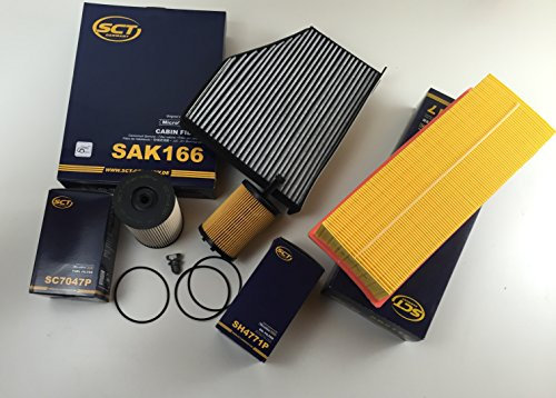 SCT GERMANY FILTER SET ÖLFILTER LUFTFILTER AKTIVKOHLE KRAFTSTOFFILTER ABLASSCHRAUBE A3 8P1 1.9 TDI