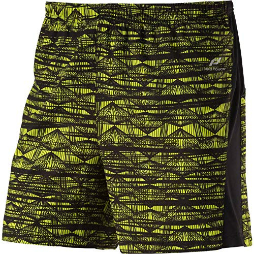 Pro Touch Herren Adrian Shorts, Schwarz(schwarz/aop/lime p.), 2XL