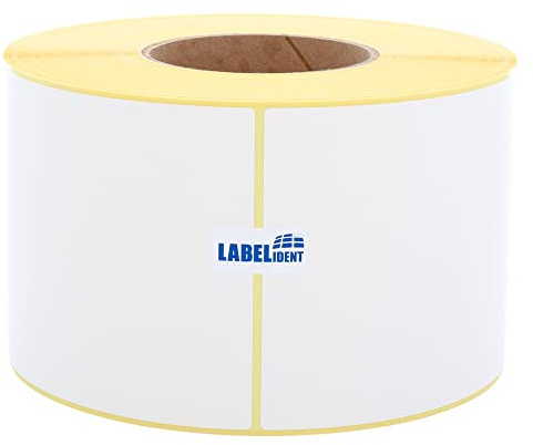 Labelident Zebra kompatible Papier Etiketten, Z-Perform 1000T - 105 x 148 mm - formatgleich mit Zebra 200957-1.000 Etiketten für Zebra Drucker auf 76 mm Kern, selbstklebend