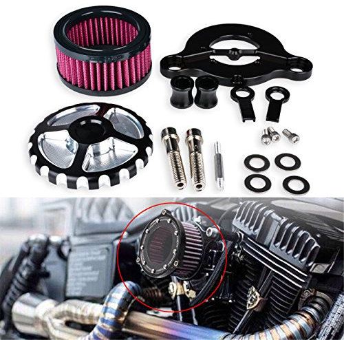 KATUR - Kit di filtri per aspirapolvere moto per Harley Sportster XL883 X 1200 1988-2015