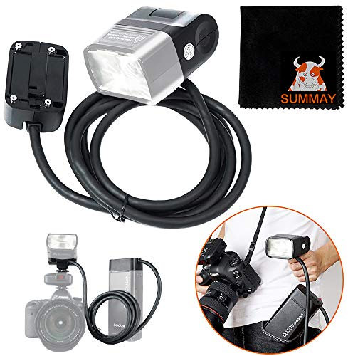 GODOX EC200 200W AD200 Extension Flash Head with 2M Cable Portable Off-Camera Light Lamp for Godox AD200 Pocket Flash Speedlite