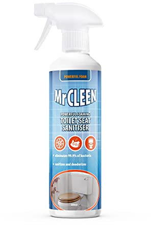 Mr Cleen Toilet Seat Sanitiser-Kills 99.9% of Bad Bacteria, 500ml