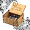 MINGZE Caja de música de Madera manivela, Pure Hand-Classical Music Box Hand-Wooden Music Box Creative Wooden Crafts Best Gifts, Variedad de Estilos (You Are My Sunshine)