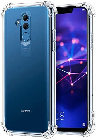 CoolGadget Ultra Crystal Clear Hülle für Huawei Mate 20 Lite, Transparente TPU Schutzhülle mit Stoßschutz, Klar