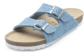 VITAFORM Pantoletten Unisex Weite H Wollfilz hellblau, 39