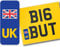 SIGNS247 UK Union Jack Flag Number Plate Vinyl Stickers United Kingdom EU Brexit GB for Motorbikes