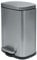 Spirella - Poubelle de Salle de Bain à Pédale en Inox AKIRA - Fermeture Douce, Revêtement Anti Trace de Doigts - 19,3 x 28 x 37,9 cm - 12L - Inox Brossé