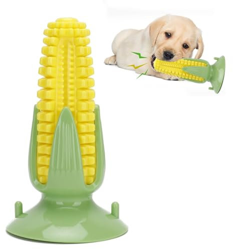 Agatige Manubrio da Masticare per Cuccioli, Giocattoli da Masticare per la Dentizione del Cucciolo Giocattolo per Cani Stridulo con Ventosa per l'Addestramento e la Pulizia dei Denti