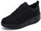 Mujer Zapatillas de Deporte Malla Air Cuña Cómodos Sneakers Mujer Casual Transpirables Running Senderismo Ligero Mesh Zapatillas,Negro-b,39 EU