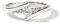 Jeulia Sterling Silber Rundschliff Paareringe für Herren Frauen Eheringe Bypass Design 0.28 ct Damen Trauringe Zirkonia Diamant Band Mädchen Anniversary Promise Gravur Schmuck (Damen, 54（17.3）)