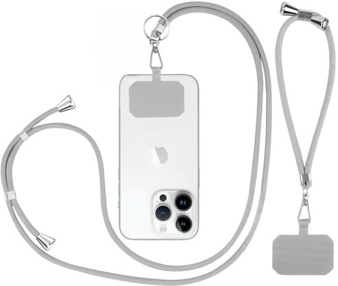 flintronic Phone Lanyard, 2Pcs Universal Cell Phone Cord Strap, Adjustable Phone Tether for Neck Strap Crossbody Strap Wrist Strap, Compatible with most Phone Cases, with Keychain and Patch