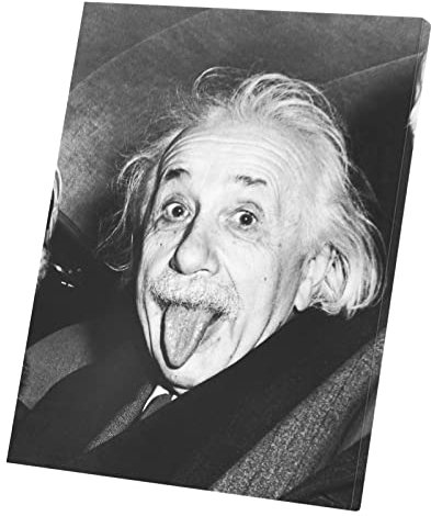 Fabulous Druck auf Leinwand Albert Einstein Seine Zunge (30 cm x 38 cm)