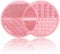 Silicone Makeup Brush & Sponge Cleaner – Tappetino per la pulizia dei pennelli cosmetici, rosa