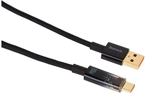 Baseus Explorer Series 100W Type C Fast Charging Data Cable - Black - 1m - CATS000201