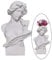 Molyorch Gips Statue Pflanzer, Kopf Gesicht Vasen, Skulptur Kunst Blumenvase, für Stifthalter Schmuckhalter, Blumenarrangement Blumentopf, Schreibtisch Schmücken