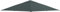 Outsunny Tetto di Ricambio 3x3m, Telo Sostitutivo per Gazebo da Giardino in Poliestere con 8 Fori di Ventilazione, Grigio