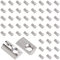Yeepeo 50 Stück Nutensteine mit kugel Nut 6, 20-Serie Nutenstein M5 Gewinde mit Zentrierung Steg, Kohlenstoffstahl Gleitmutter mit Federkugel T Nutsteine Set für Aluminiumprofil-Extrusionsschlitz