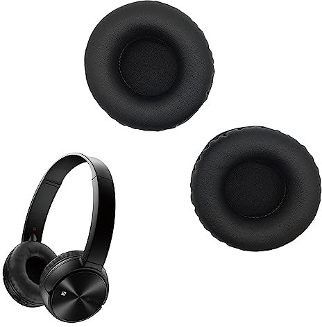 Cuscinetti auricolari di ricambio in pelle memory foam per cuffie Sony MDR-ZX330BT MDR-ZX300 MDR-ZX310 – nero