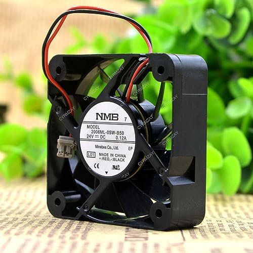 CYRMZAY Compatible con NMB 2006ML-05W-B50 24 V 0,12 A 5 cm 5015 2-Wire Cooling Ventilador Ordenador