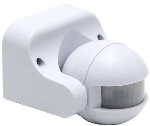 Greluma 1 Pieza Interruptor de luz con Sensor de Movimiento PIR AC220V-240V, Interruptor de Pared de Alta sensibilidad para Uso Interior y Exterior, Rango de detección de 12m a 180°