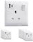 VELTZ Pro Super Fast Charging 20W PD/PPS USB C & 18W QC 4.0 USB A Single Plug Wall Socket 13A 1 Gang White