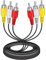 SENLIXIN Câble composite audio vidéo 3 RCA 3 mâles vers 3 mâles pour TV, magnétoscope, DVD, satellite et récepteurs home cinéma (1)