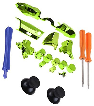 CLSSLVVBN Game Controller Bumper Trigger Button Kit LB RB Gamepad Cacciavite Aggiornamento Riparazione Manutenzione Accessorio di Ricambio, Verde