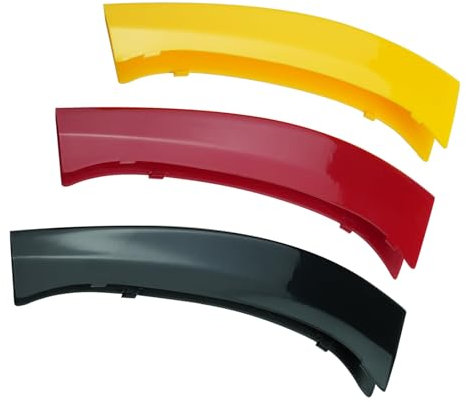 TECART Auto Aufkleber Front Kühlergrill Einfügen Passt für BMW X3 F25 2011-2017 Germany Flag Farbe Grillabdeckung Streifen Zierleiste Zubehör Nieren Grill Abdeckung Trims Grills Covers Dekoration