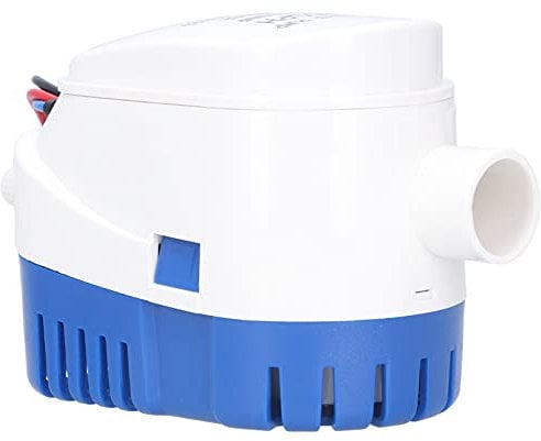 Sunicon Automatic Submersible Water Sump Pump,Bilge Submersible Pump Electric Automatic Water ABS Accessory for Swimming Pool Cover Hot Tubs Flooded House Basement (DC12V 750GPH)