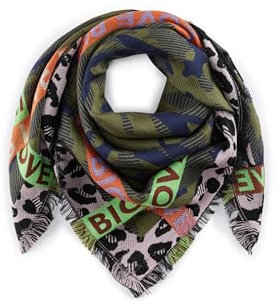 CODELLO Damen Warmes Jacquard-Tuch mit gewebtem Multimix-Muster