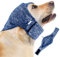 EASY JOY Snood réglable pour chien, protections d'oreilles réglables, cache-oreilles pour chiens, soulage l'anxiété des animaux de compagnie, bleu, M