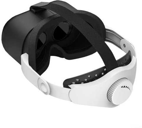 Feegow Auriculares VR para Nintendo Switch, gafas de realidad virtual con lentes HD ajustables y cómoda correa para la cabeza para Ultimate (blanco y negro)