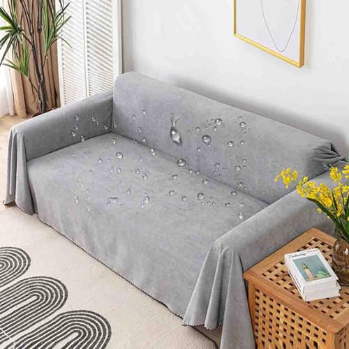 Großer 3-Sitzer-Sofa-Überwurf, extra groß, rutschfest, Sofaüberwurf für Ledercouch, Sessel und Bett, 180 x 230 cm