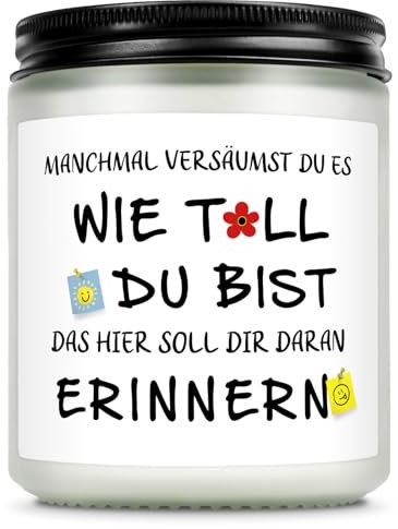 Giftasy Geschenke für Frauen - Duftkerze im Glas, Geschenke für Beste Freundin Mama Schwestern Kollegin Ehefrau Tante Mutter, Geburtstag Muttertag