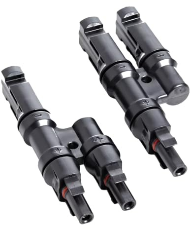 Kleines Kraftwerk MC4 Y Stecker – 8 Stück, Solar Verteiler zur Parallelschaltung von Solarmodulen – 0% VAT für Privatkunden – Easy-Klick Verschluss, Solarstecker für Solarkabel & Balkonkraftwerk