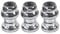 Mauedest 3X 22.2mm Bicycle Headset 1 Inch Fixed Gear Racing Bike Headset Bearing Fixed Gear Bike Aluminium Alloy Headset,Silver