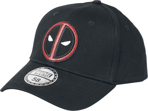 Deadpool Logo Unisex Cap schwarz 100% Polyacryl Disney, Fan-Merch, Filme