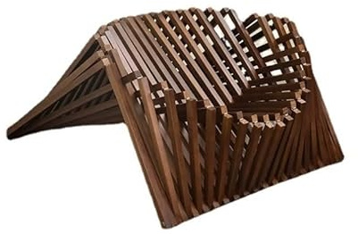 Benicasa Handmade Creative DIY Camping Chair Foldable Recliner Chair Advanced Outdoor Flying Chair for Homestay and Camping Living Room Decor(Walnut)