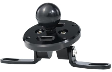 CCXTOTOM Compatible With RSV Tuono Dorsoduro 1200 Brutale 675 Motorcycle Models Handle Bar GPS Phone Holder Navigation Bracket Support Aftermarket Replacement(With RAM ball)