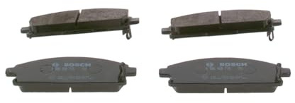 BOSCH Bremsbelagsatz, Scheibenbremse 0986424715 | Kompatibel mit: NISSAN ELGRAND, PATHFINDER II, SERENA, TERRANO II, X-TRAIL I