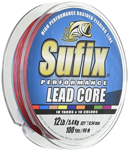 Sufix Performance Lead Core - Lenza da Pesca misurata da 100 m (5,4 kg)