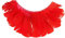 Eulenspiegel 000281 - Künstliche Wimpern, Rote Federn, 1 ml Spezial-Wimpernkleber, Anleitung, für Karneval, Mottoparty
