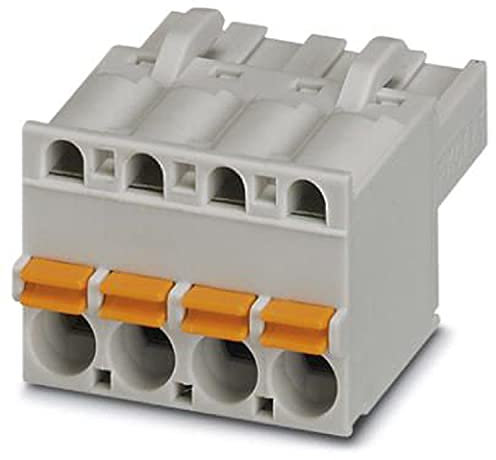 Phoenix Contact 5/4-ST KMGY, FKCT 2 Steckbarer Klemmenblock Steckverbinder 4-Kontakte 5mm-Raster, Packung a 100 Stück